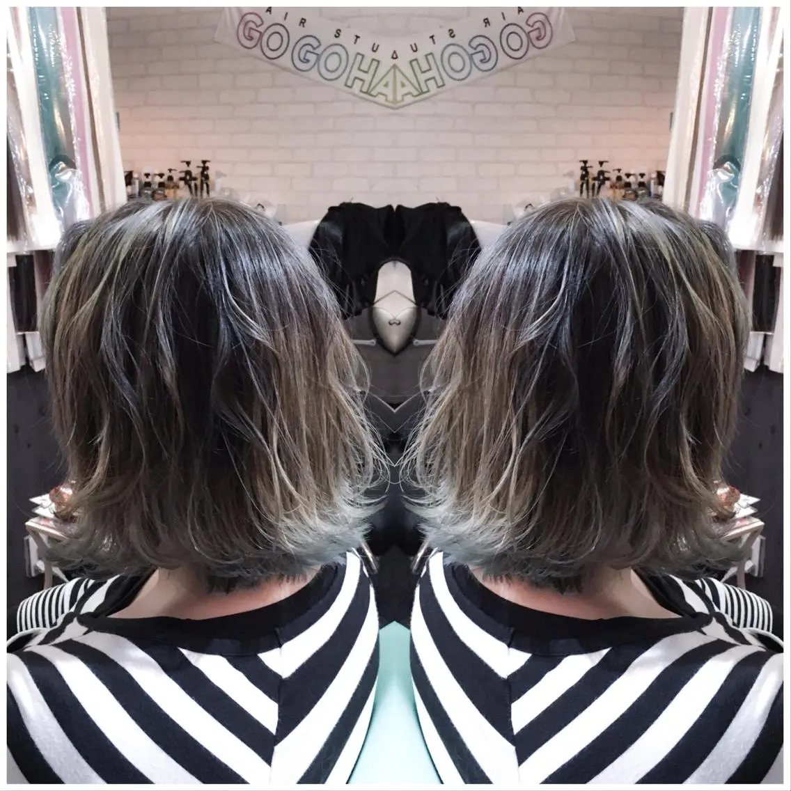 ショート カラー ヘアアレンジ Kimura Shinyaのヘアスタイル
