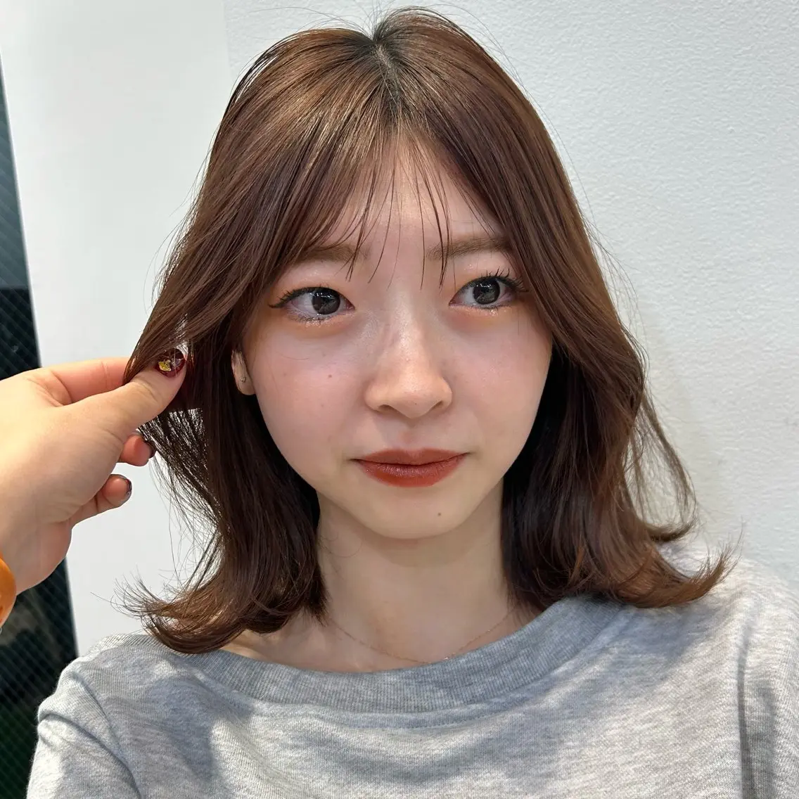 ミディアム パーマ ヘアアレンジ メンズ まとまるボブ/縮毛矯 生🌿あおい✨のヘアスタイル