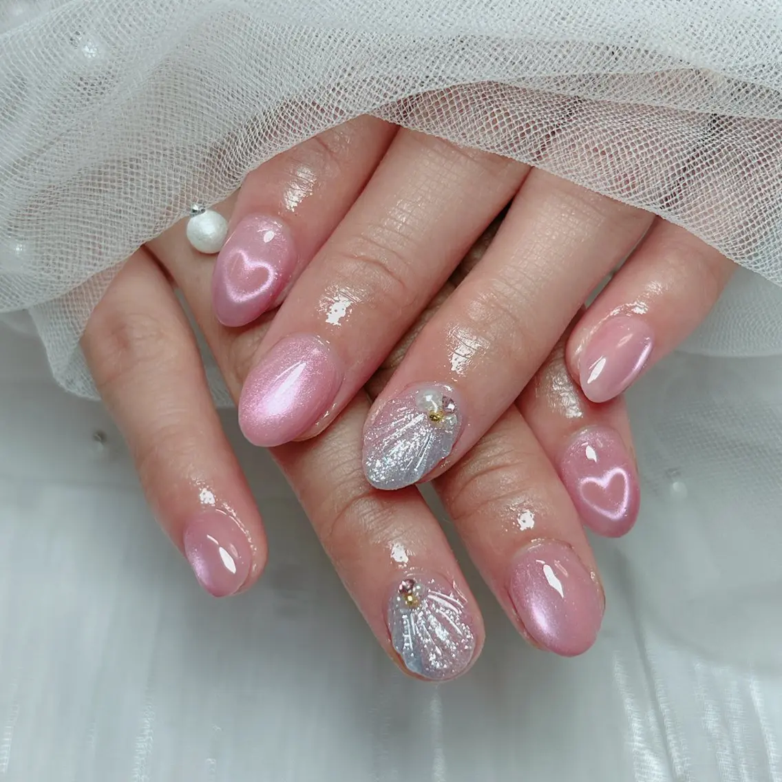 ネイル ジェルネイル 韓国ネイル ニュアンスネイル シンプルネイル ワンホンネイル ハンドネイル Cute Tips nailのネイルデザイン