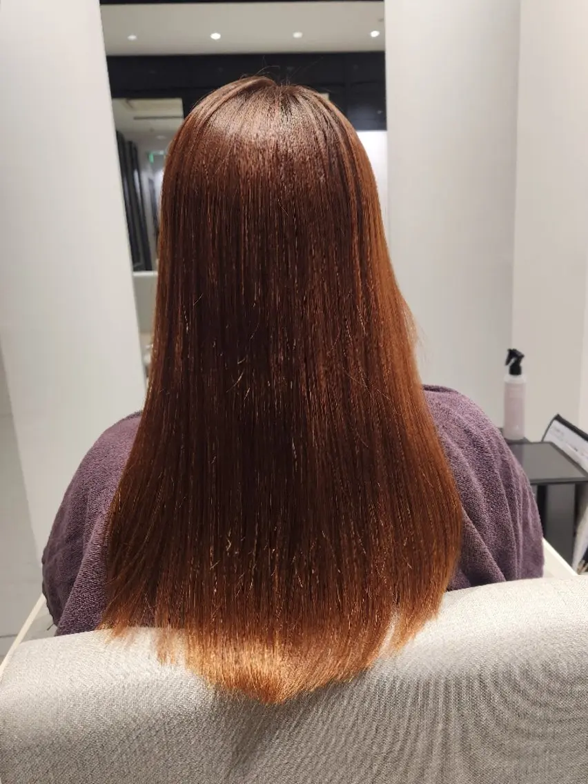セミロング カラー 💜艶髪カラー💜 🎶富川美希🎶のヘアスタイル