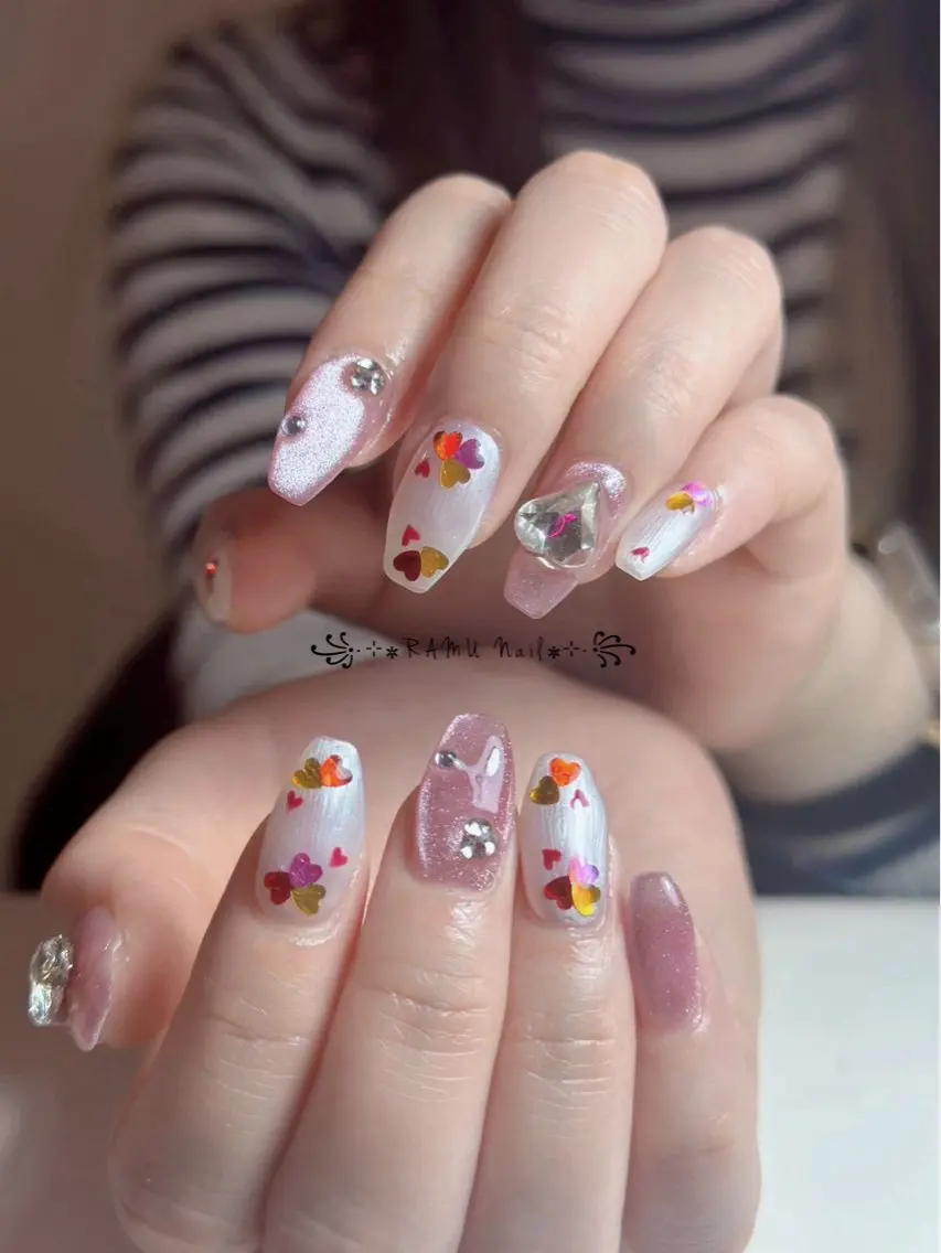 ネイル フレンチネイル 韓国ネイル シンプルネイル ネイルチップ ワンホンネイル ハンドネイル RAMU Nail 恵比寿店のネイルデザイン