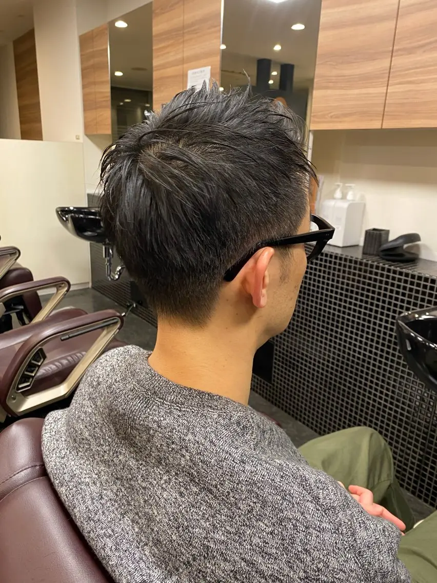 ショート メンズ メンズパーマモデル 大募集中のヘアスタイル