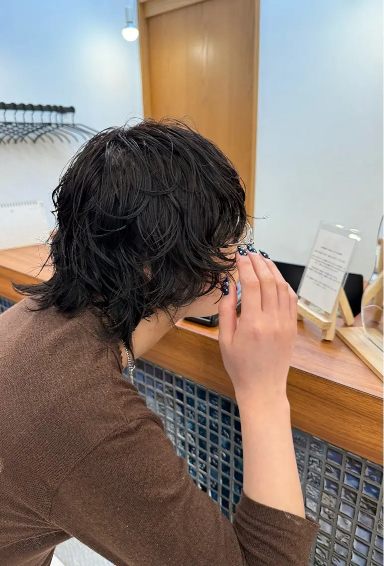 〘暗髪限定🩶〙艶感カラーの写真