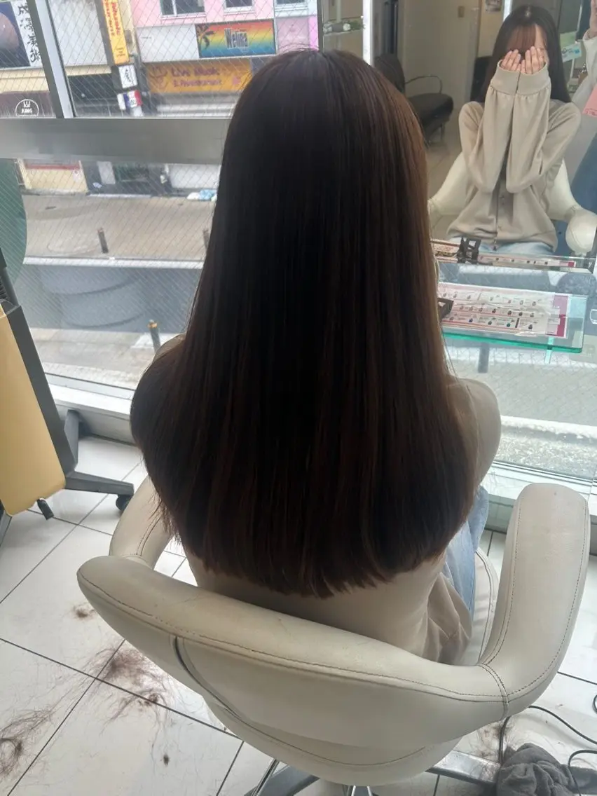 ロング カット 横須賀中央人気カラー /くるみ🎀‎🤍のヘアスタイル