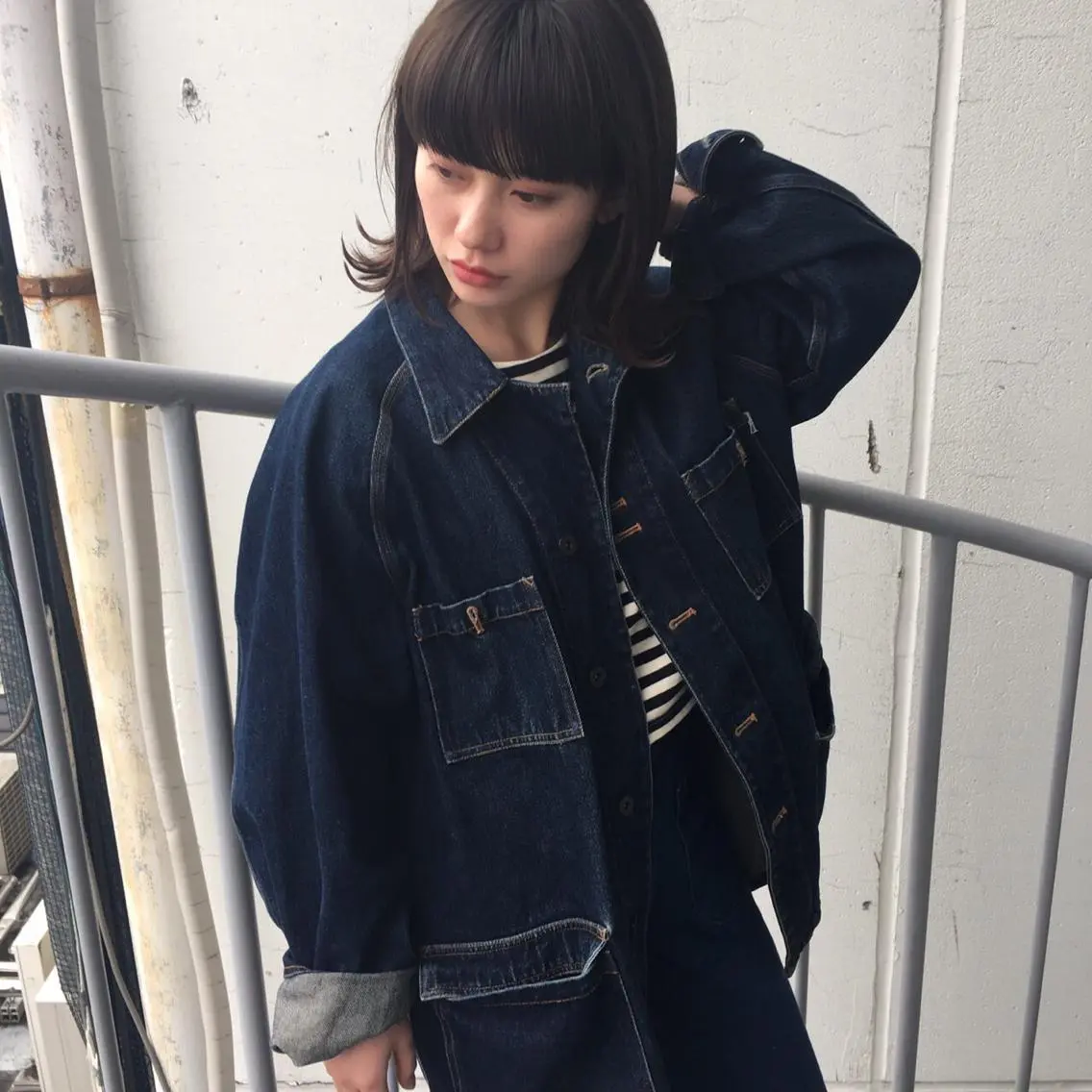 ミディアム カラー パーマ ボブ 外ハネヘア SUZUKI KEISUKEのヘアスタイル