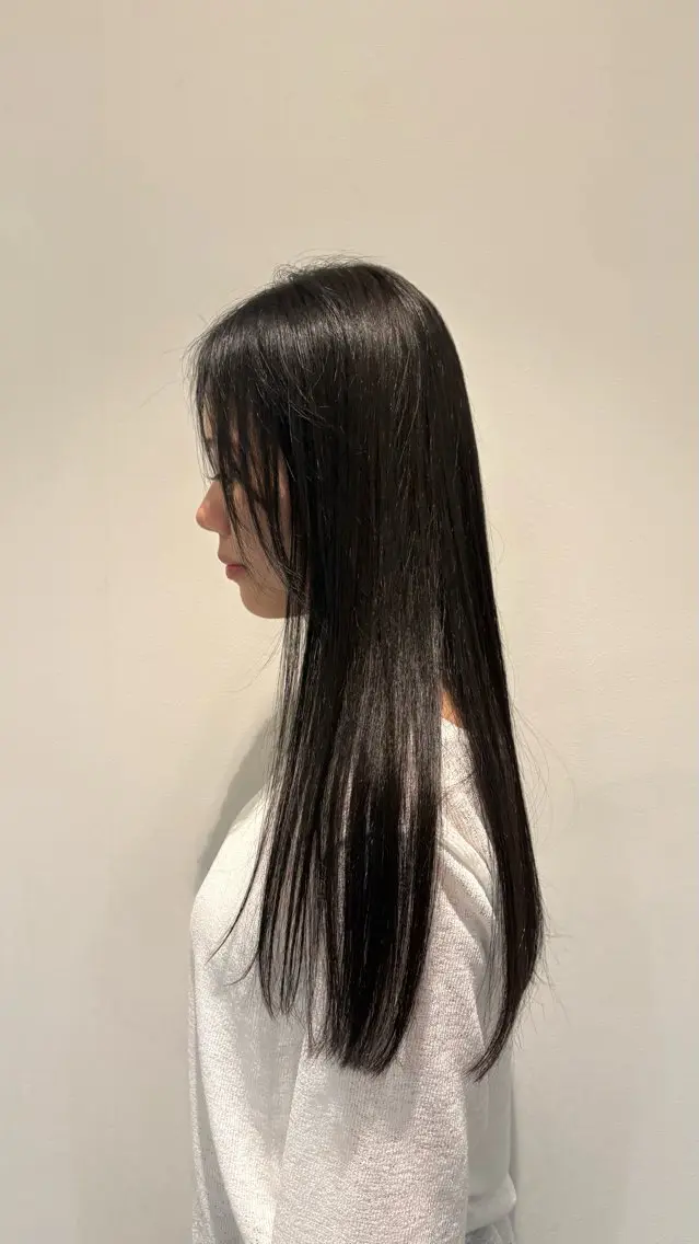 ロング カラー 透明感カラー ヘアカラー トリートメント 高橋 杏のヘアスタイル