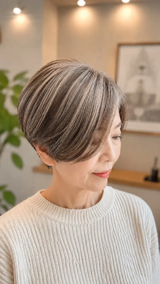 ショート ハイライト 千葉 光春のヘアスタイル