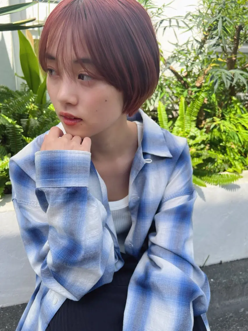 ショート ショートヘア 透明感カラー🌿ボブ ✨飛田　ケイのヘアスタイル