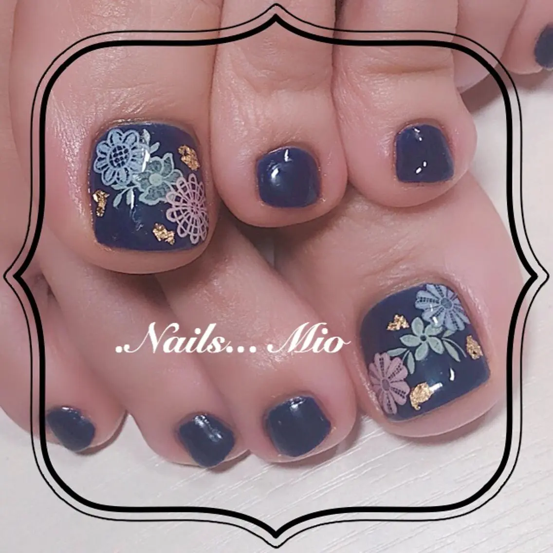 ネイル アートネイル フラワーネイル .Nails Mio 赤羽西ネイルサロンのネイルデザイン