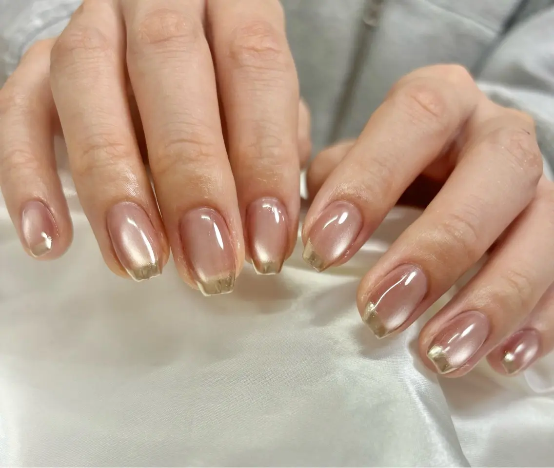 ネイル マグネットネイル ミラーネイル ミラーマグ nail* runa🌻のネイルデザイン
