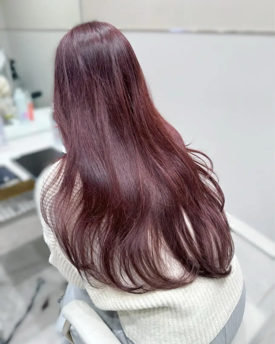 セミロング カラー ヘアカラー トリートメント ヘッドスパ ヘアセット 韓国ヘア/レイヤー/ 顔まわり/りょーとのヘアスタイル