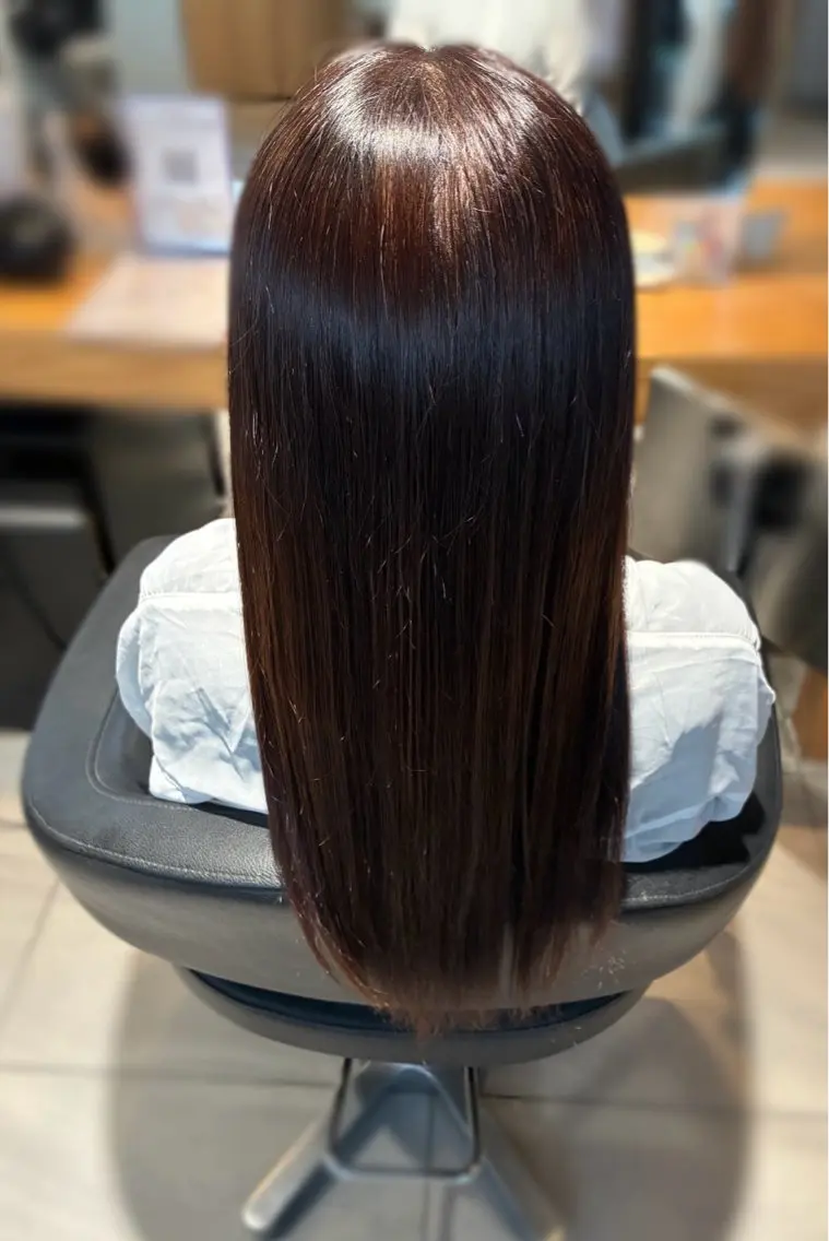 ロング カラー ブラウンカラー ナチュラルブラウン 渕口 頼のヘアスタイル