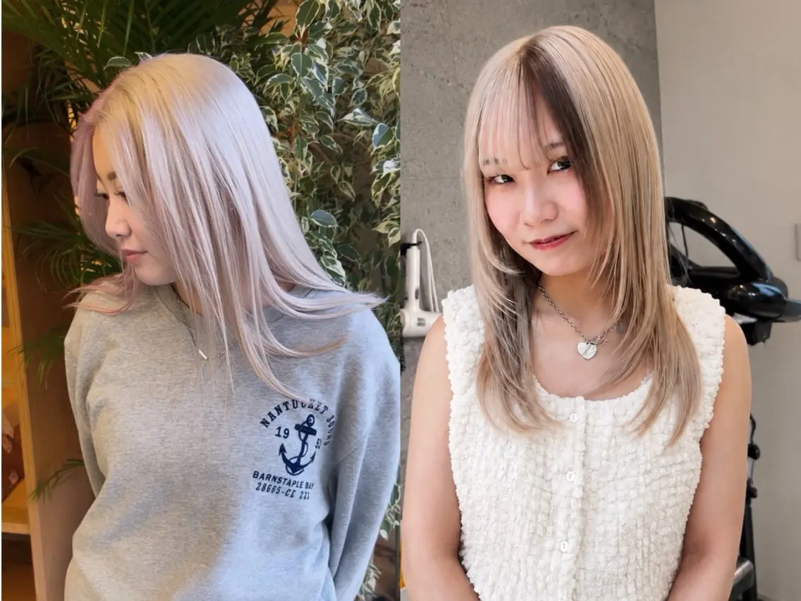 ミディアム カット ヘアカラー 似合わせ特化🦕 レイヤー/見正 恵弥のヘアスタイル
