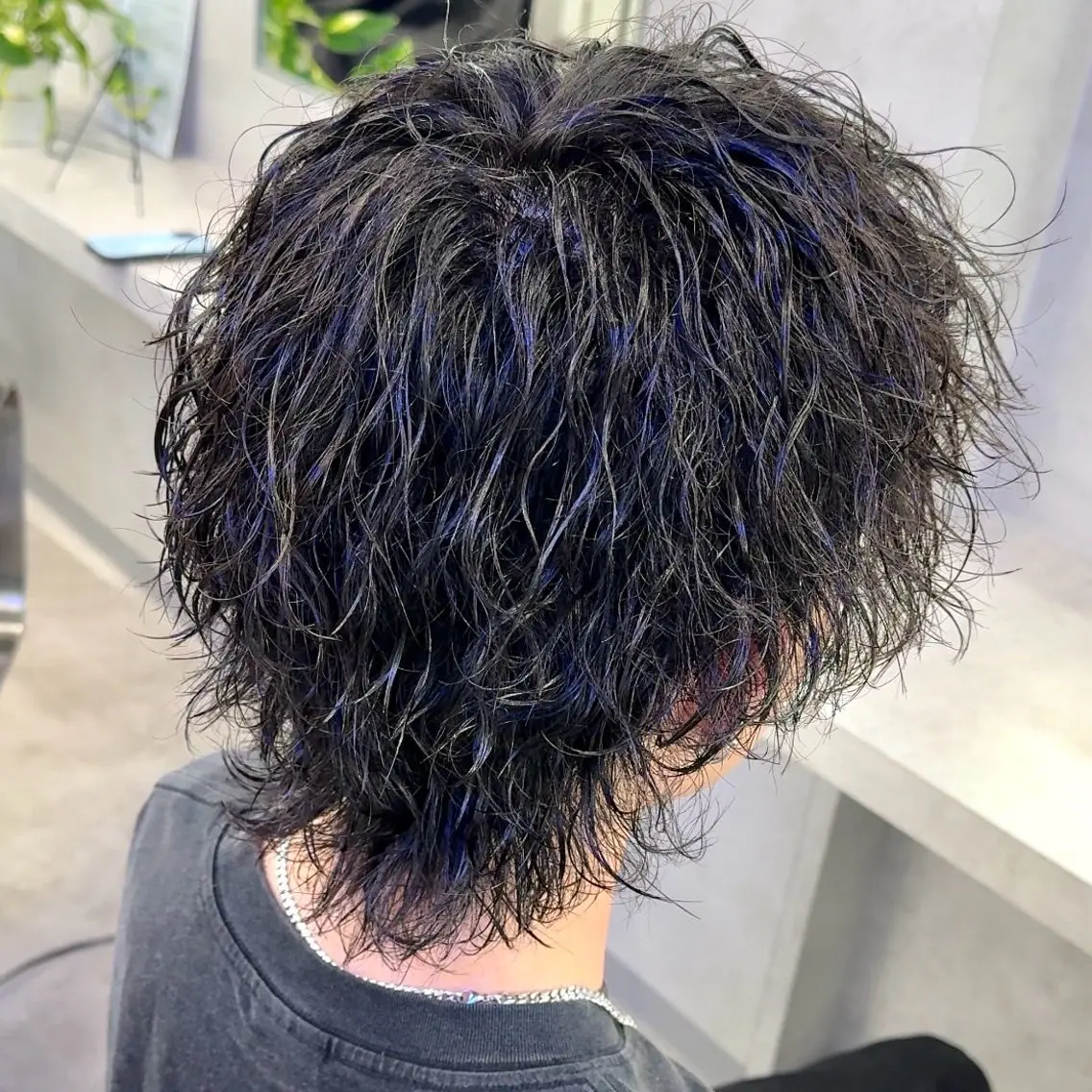 パーマ メンズ ✅シャドウ/フェザー パーマメンズりつきのヘアスタイル