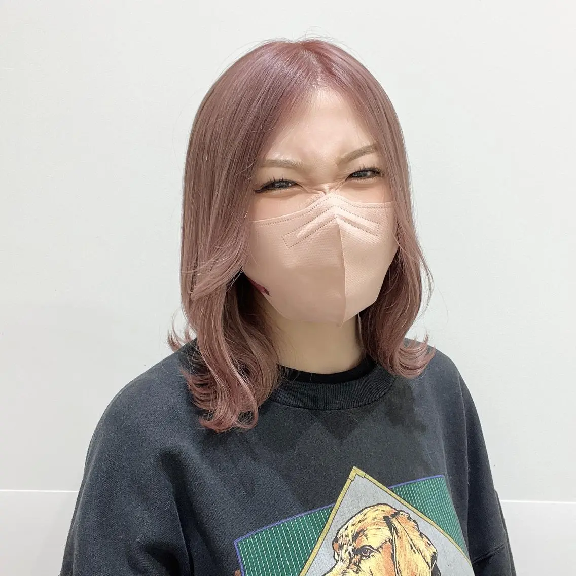 ミディアム カラー ヘアカラー 🩵ブリーチカラー MIORI🩵のヘアスタイル
