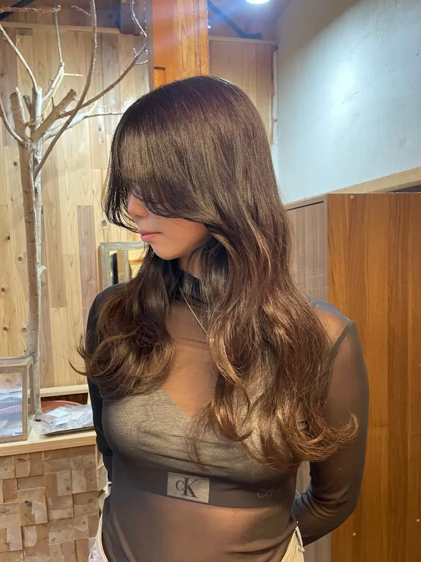 ロング カラー 大村 日向子のヘアスタイル