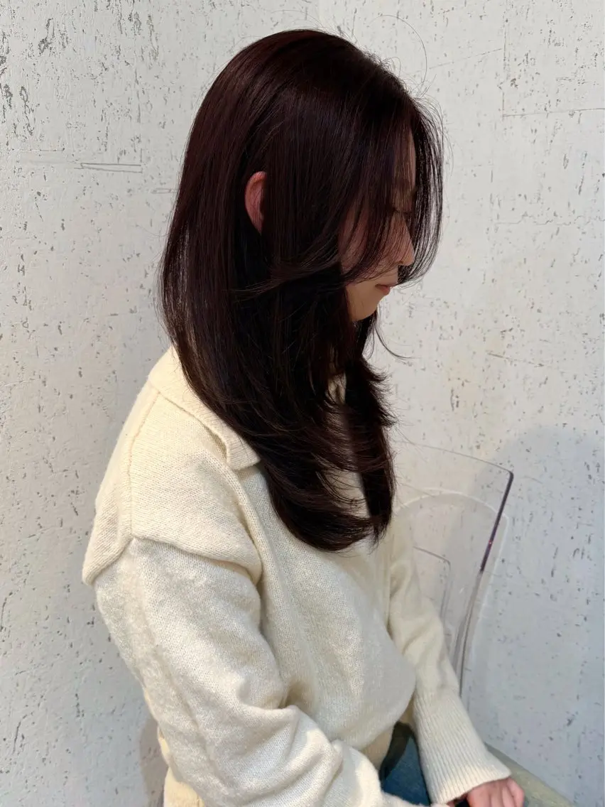 ミディアム カラー カット ヘアカラー トリートメント mai / linoah˚✧のヘアスタイル