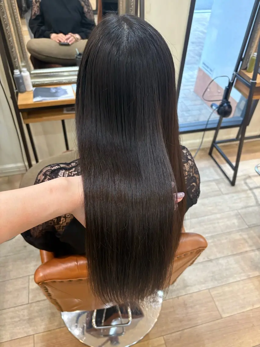 ロング カラー 髪質改善 トリートメント 💎髪質改善💎 西森千夏のヘアスタイル