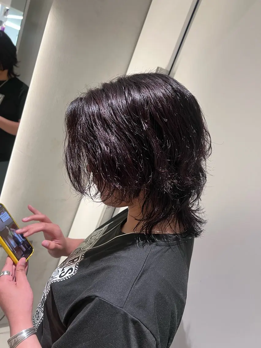 ロング パーマ カット パーマ 🌈 YUUNA🌈のヘアスタイル