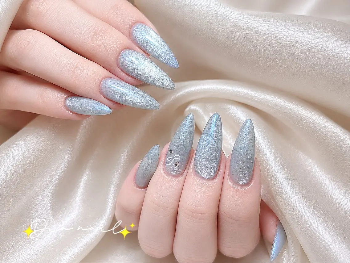 ネイル フットネイル 韓国ネイル レース マグネットネイル ニュアンスネイル ハンドネイル Dia nail サロンのネイルデザイン