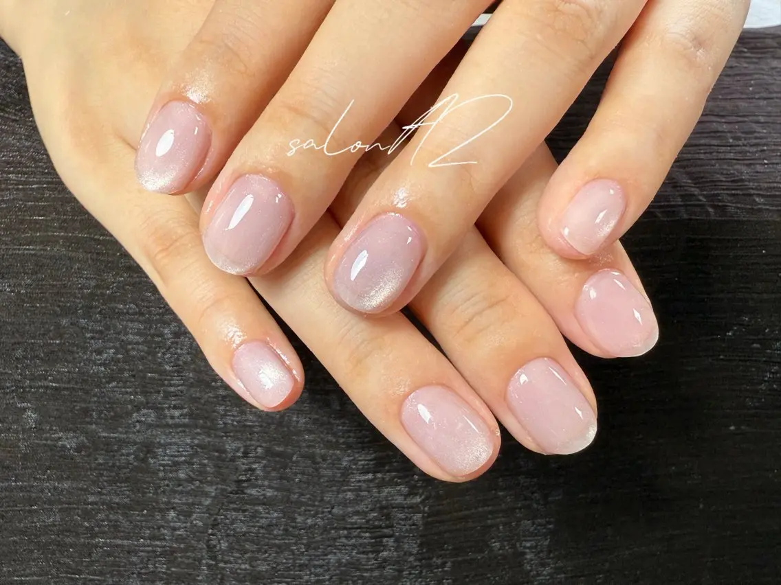 ネイル アートネイル 長さ出し フットネイル フレンチネイル ジェルネイル salon AZのネイルデザイン