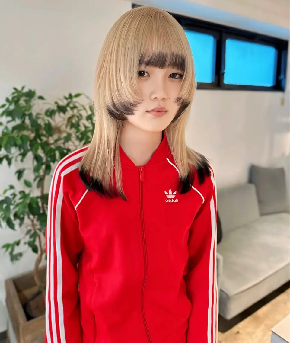 セミロング カラー ヘアカラー トリートメント ヘアセット ✨艶ブリーチカラー ✨四ノ宮裕己のヘアスタイル