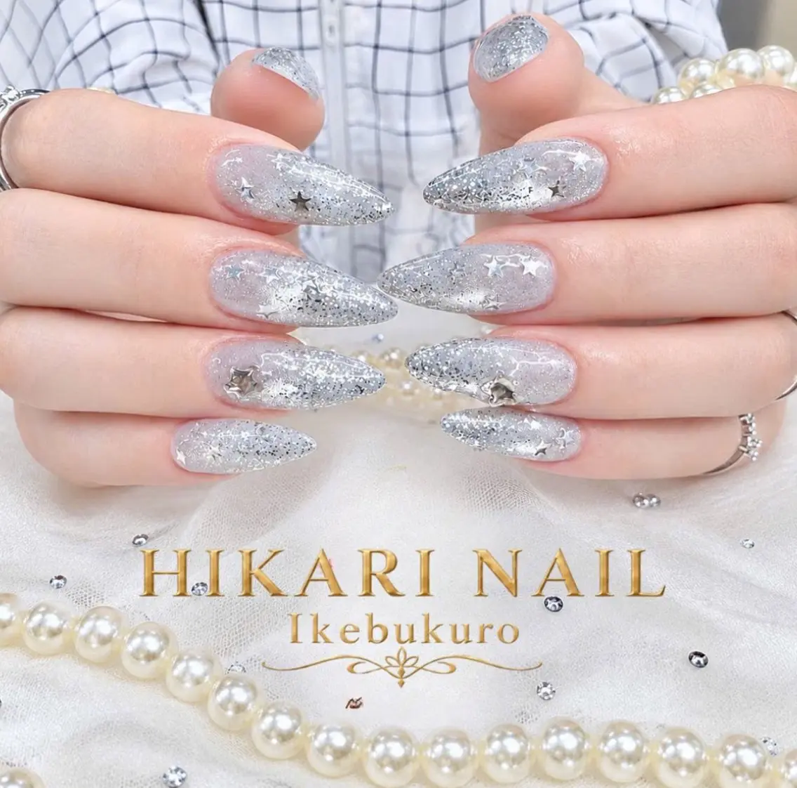 ネイル チークネイル 長さ出し フレンチネイル ガーリー ハロウィン ハンドネイル HikariNail Ikebukuroのネイルデザイン