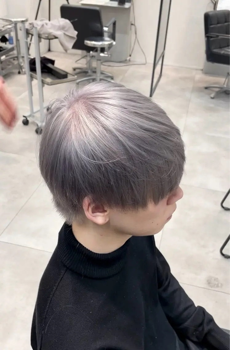 ショート カラー メンズ ヘアカラー ウチダ🦖 メンズカラーのヘアスタイル