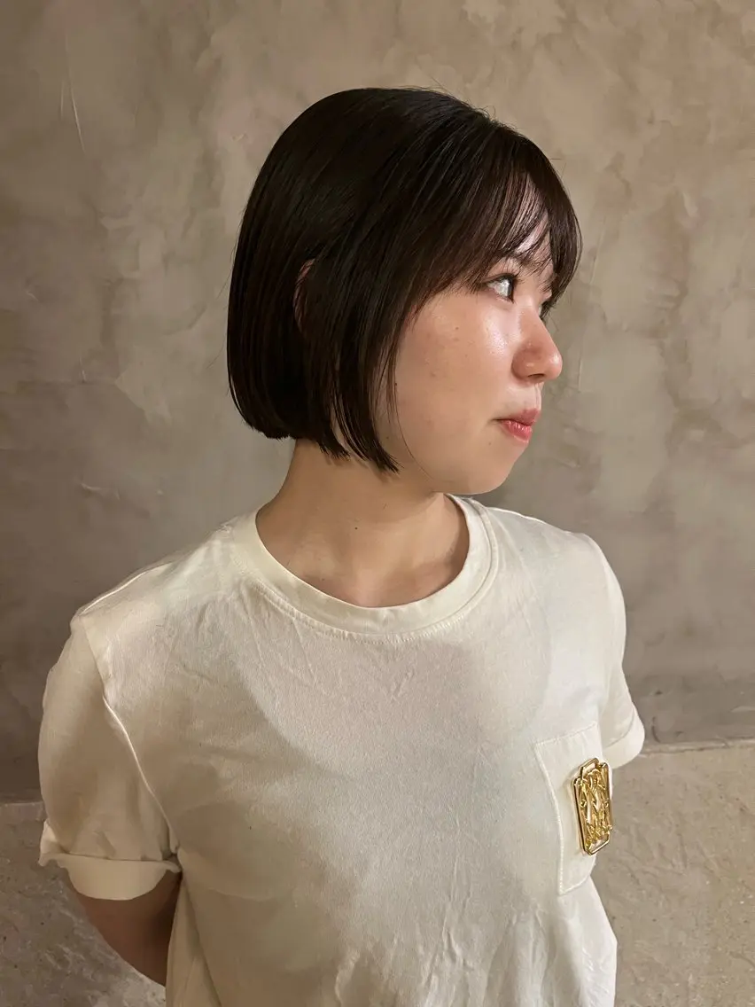 ショート ボブ くるみ🩰/ボブ レイヤー/暖色カラーのヘアスタイル