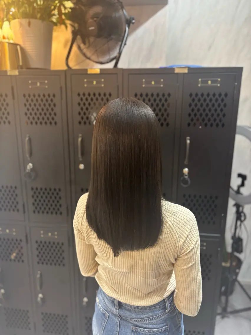 ミディアム ヘアカラー 最高級艶髪カラー🥇 青木宏太のヘアスタイル