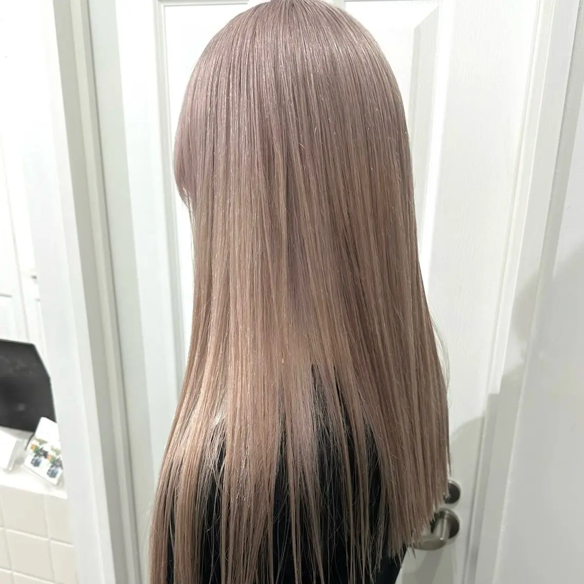 ロング カラー ヘアアレンジ メンズ ヘアカラー トリートメント 🍀淡色×ブリーチ/ ベージュ✨RINOのヘアスタイル