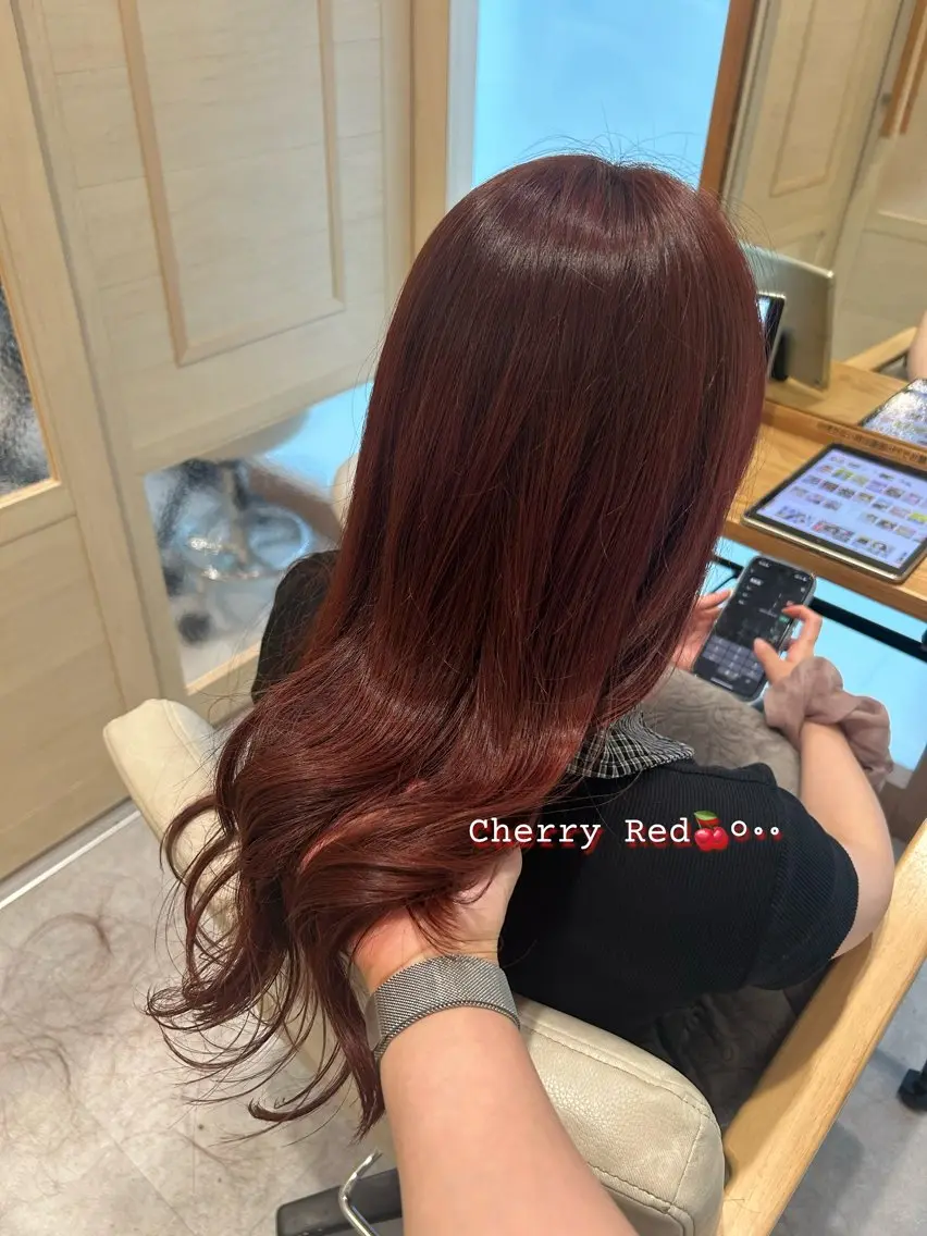 ロング カット ヘアカラー トリートメント HARUNA|肌映え 💖艶カラーのヘアスタイル
