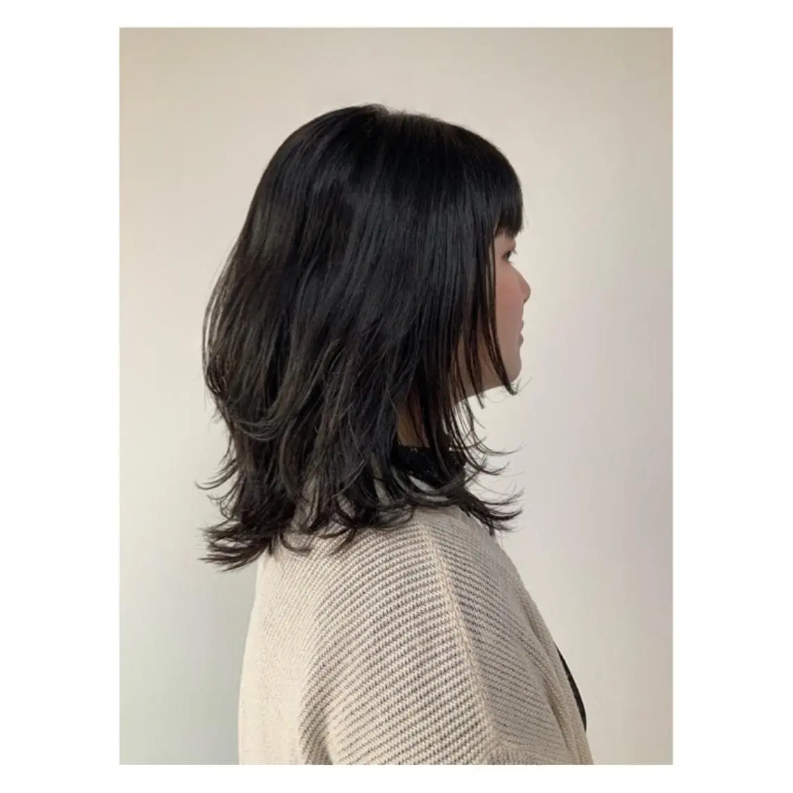 セミロング カット トリートメント 中野 誠子のヘアスタイル