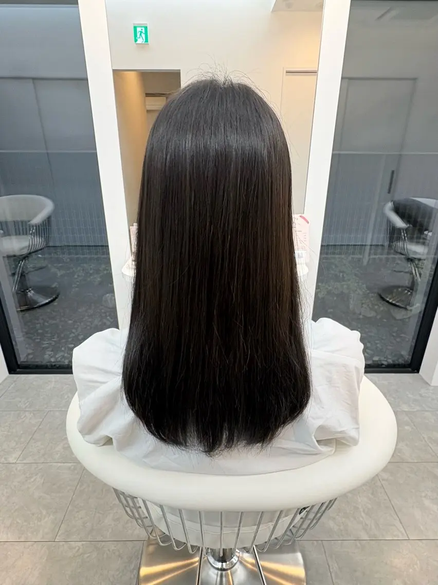 ロング カラー 菅野 結人のヘアスタイル