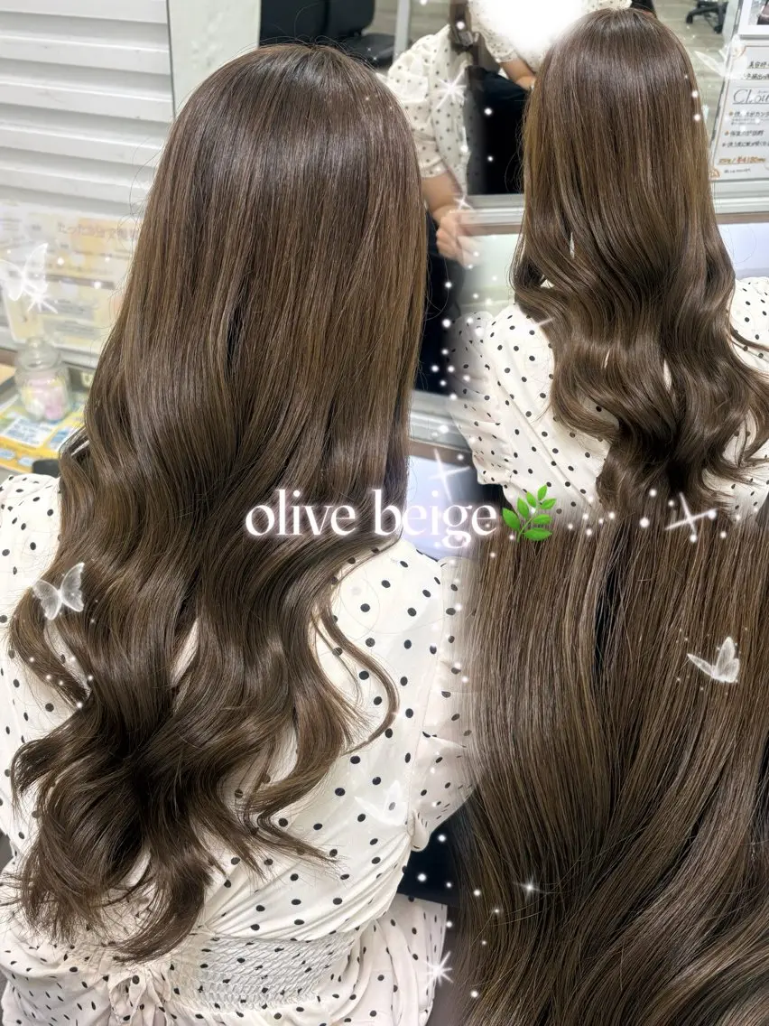 ロング 韓国風骨格カット 艶カラー🩶髙林夏美のヘアスタイル
