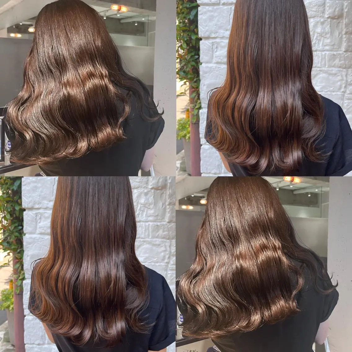 ロング カラー ベージュカラー ブリーチ ブラウンカラー ブラウンベージュ ショコラブラウン ヘアカラー トリートメント ヘッドスパ ヘアセット カジュアルを女っぽく 𝗮𝘆𝗮𝗰𝗼のヘアスタイル