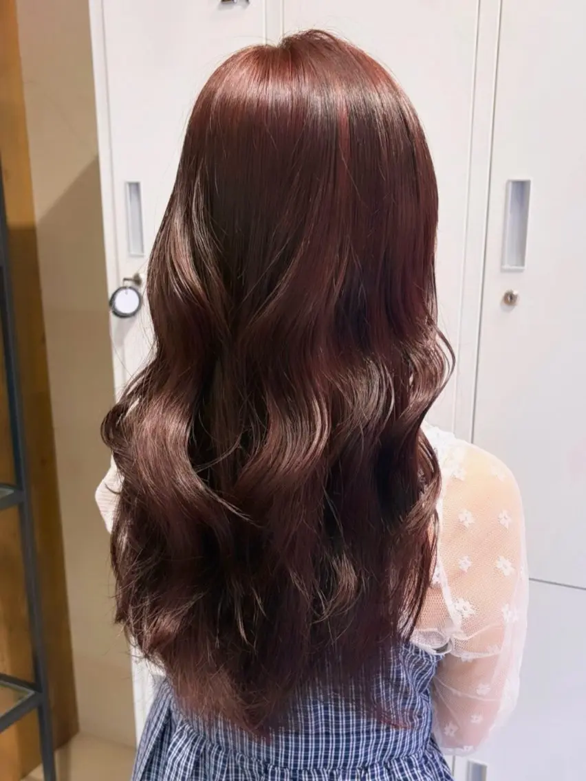 ロング カラー ヘアカラー aoi🎀暖色 /透明感カラー♡のヘアスタイル