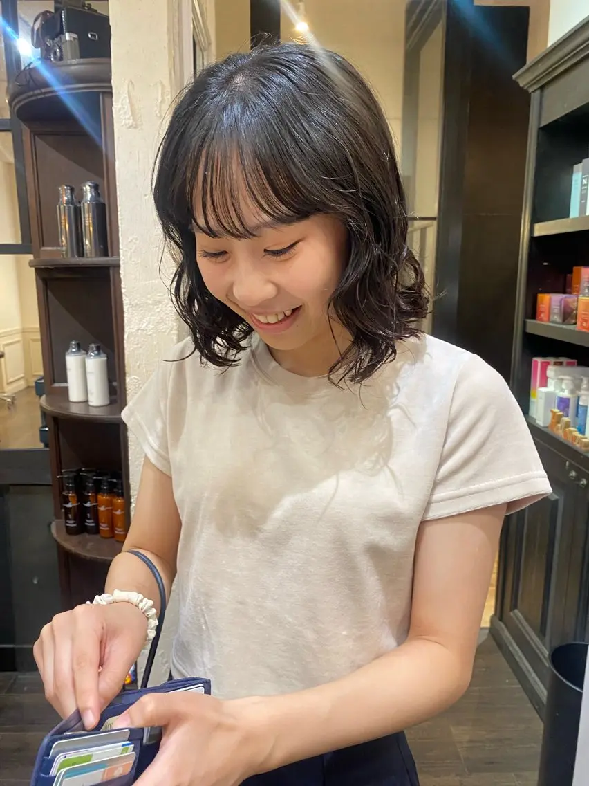 パーマ ヘアカラー 原田 梓未のヘアスタイル