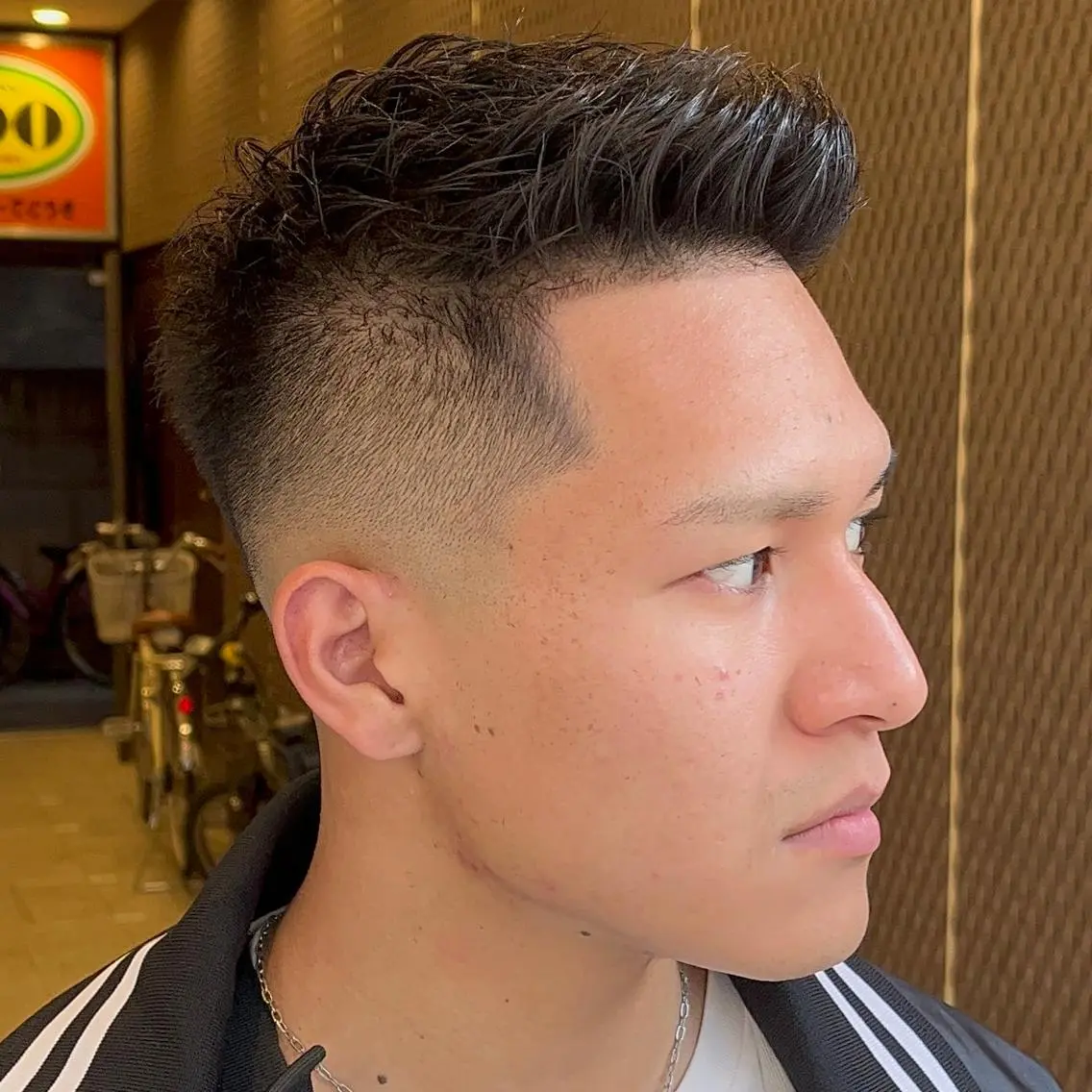 ショート メンズ フェードカット メンズパーマ スキンフェード カット 立川/メンズパーマ 厚進太郎のヘアスタイル
