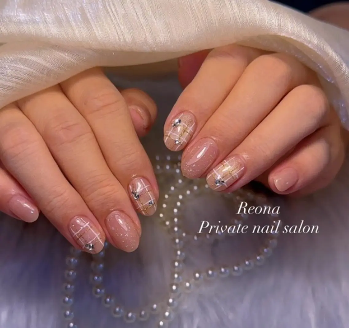 ネイル マグネットネイル 持ち込み 夏ネイル ワンホンネイル Reona Nailのネイルデザイン