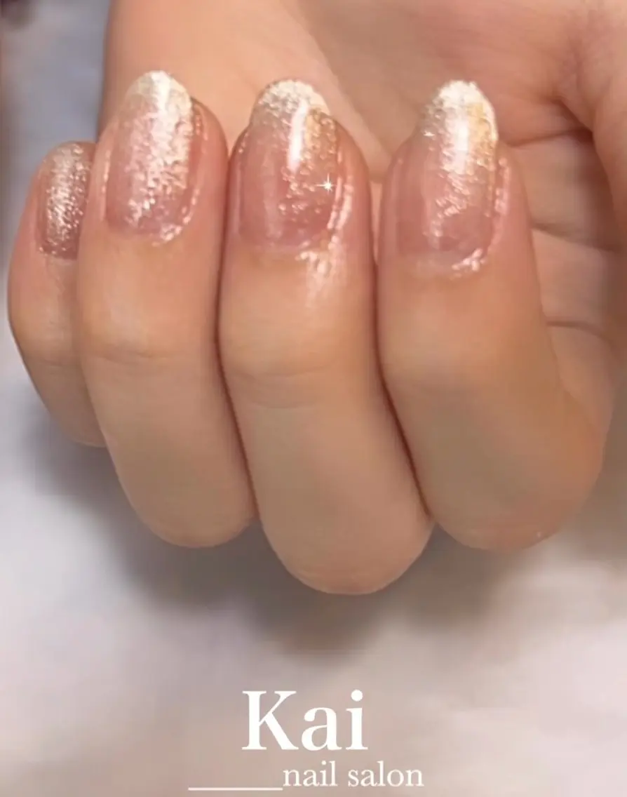 ネイル 成人式 フレンチネイル グラデーション 韓国ネイル マグネットネイル ハンドネイル Kai nail Mayukoのネイルデザイン