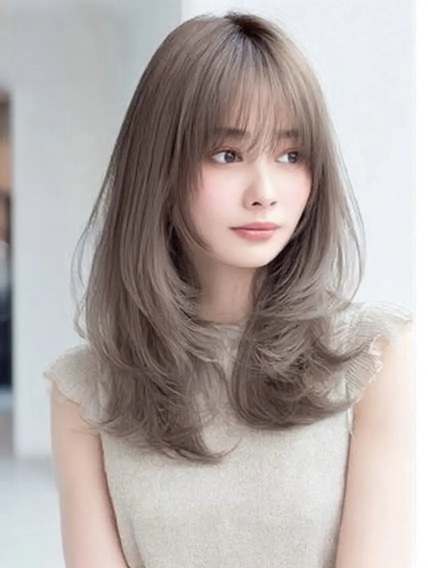 ロング カラー ヘアカラー 🍒モテ暖色カラー × うる艶✧ ゆなのヘアスタイル