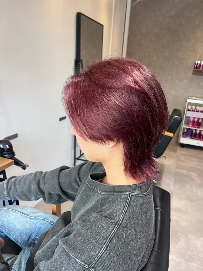 ショート カラー メンズ ヘアカラー fifth/シン🌿 透明感カラー/パーマのヘアスタイル