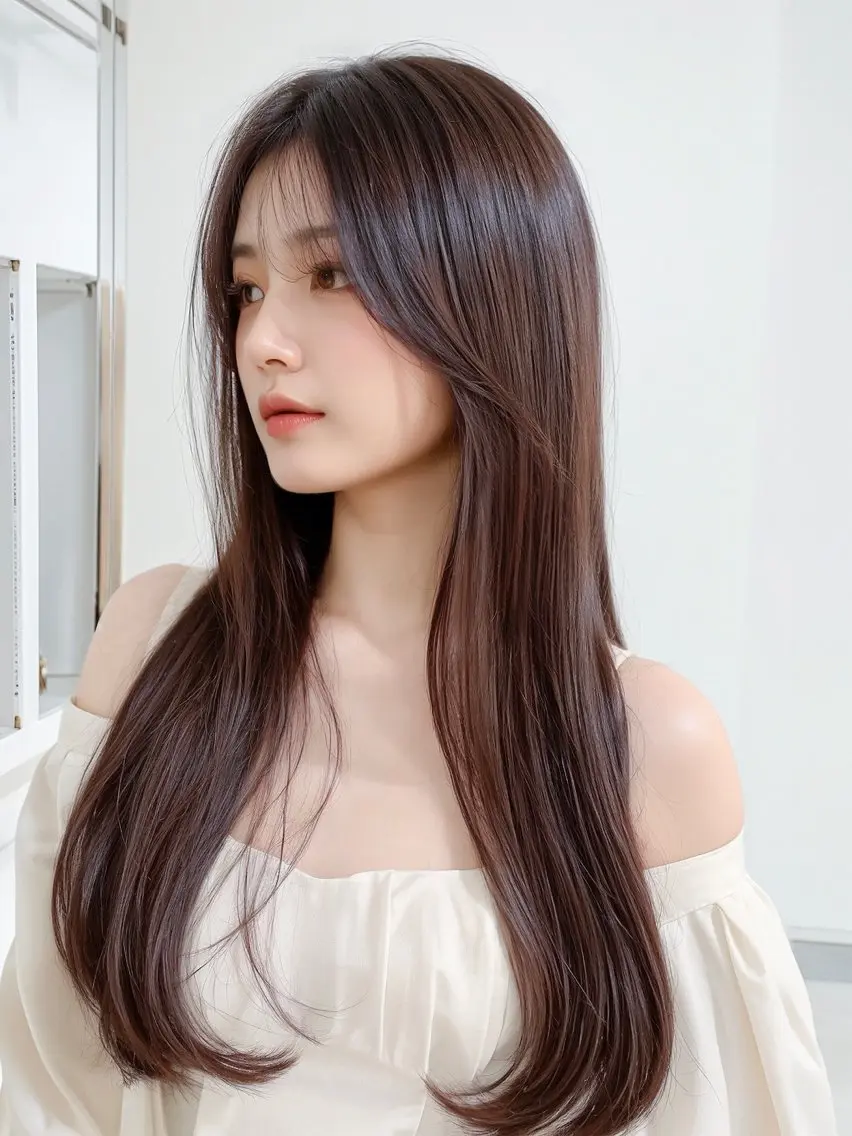ロング カラー ヘアカラー トリートメント 健太郎 髪質改善/透明感のヘアスタイル