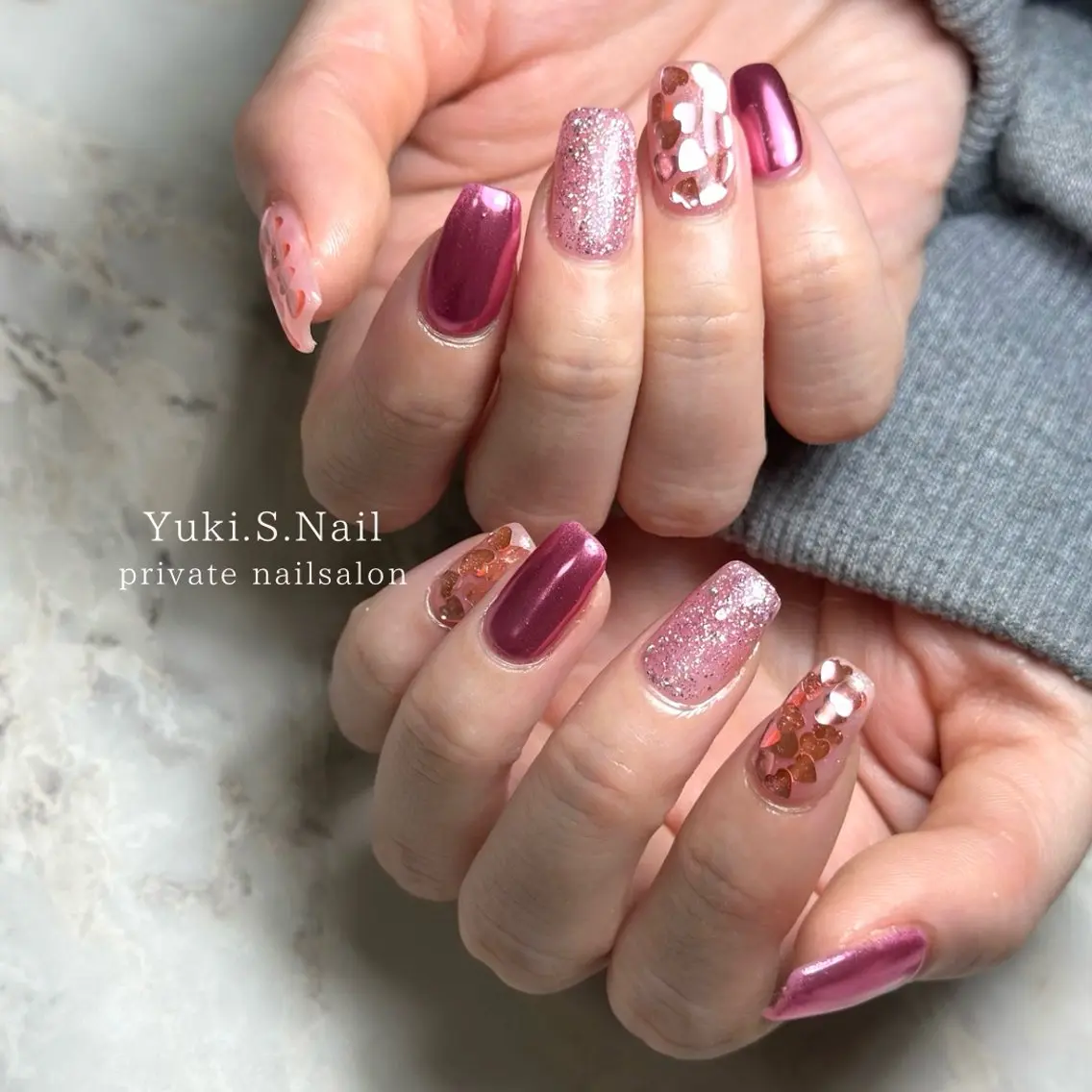 ショート ハンドネイル Yuki S.Nailのネイルデザイン