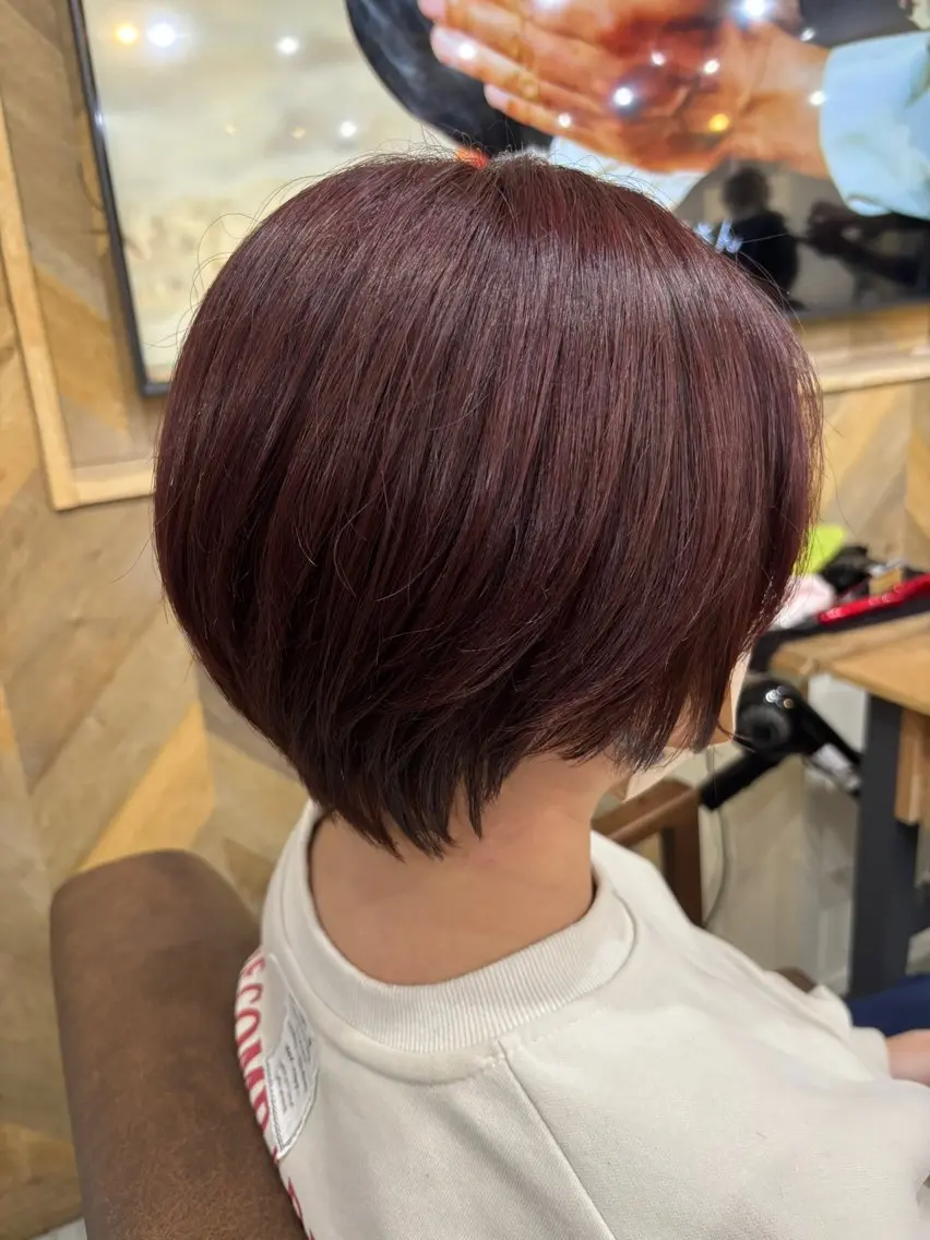 ショート カラー カット ヘアカラー トリートメント ❄️中野侑香❄️ ハイライト/ブリーチのヘアスタイル