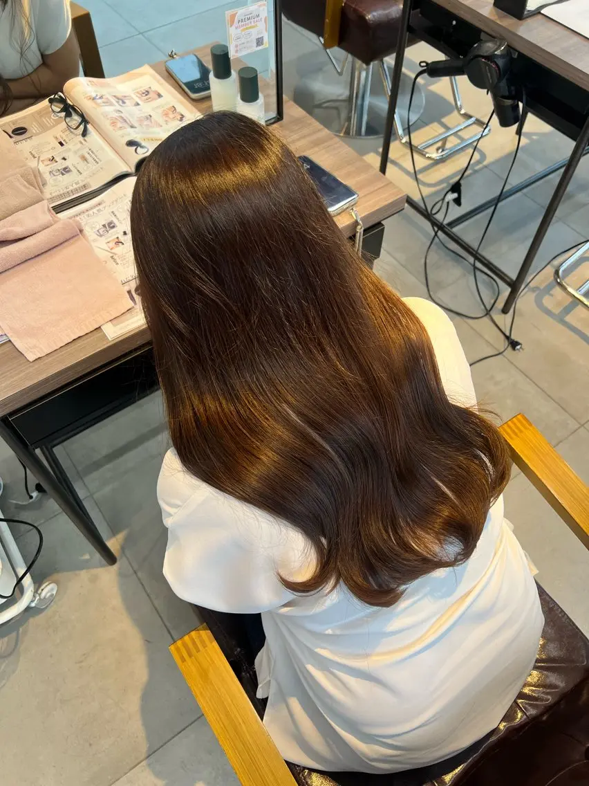 ロング ヘアカラー Kako🫧⭐️ アシスタント/モデルのヘアスタイル