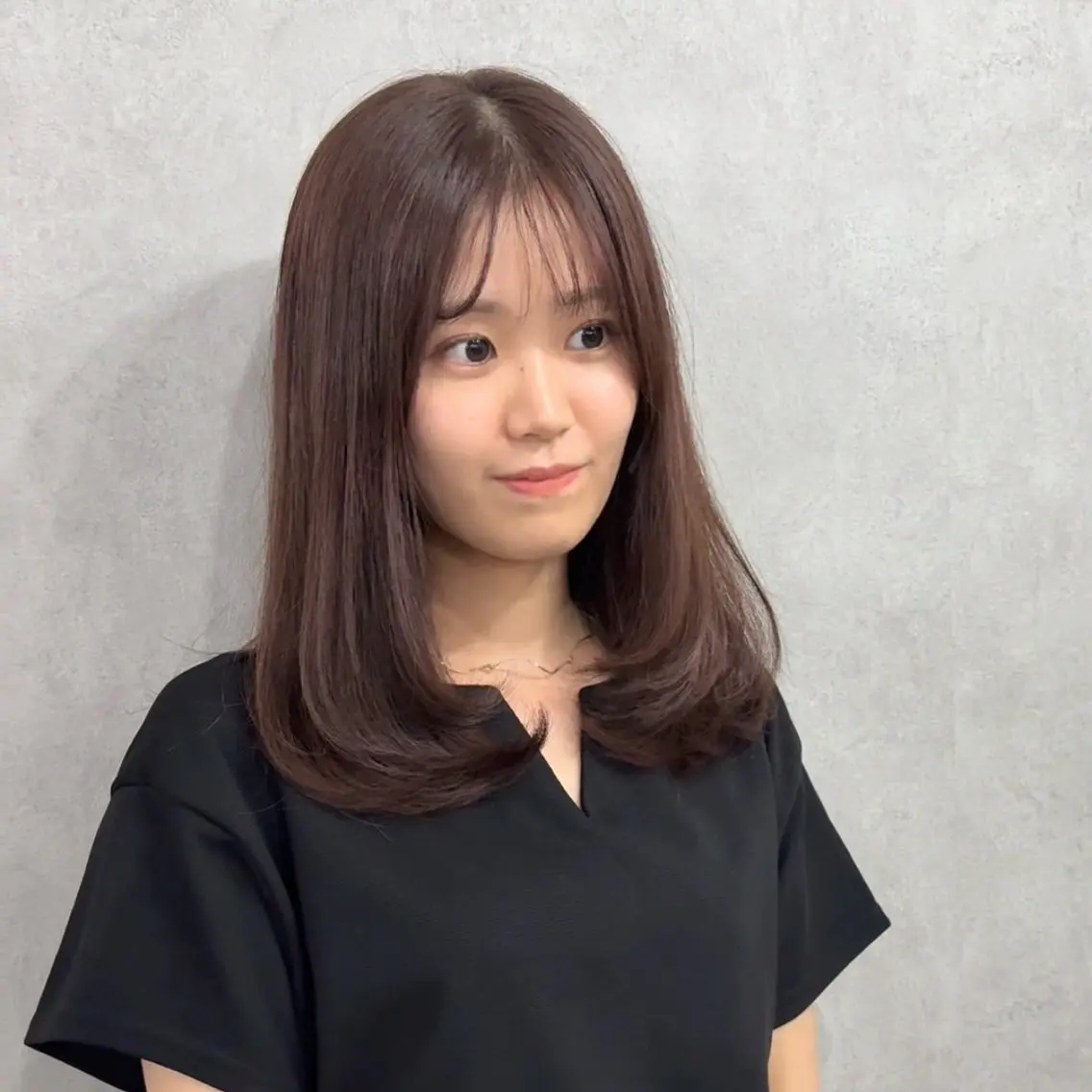 セミロング レイヤーカット カット ヘアカラー トリートメント 縮毛矯正\髪質改善 🫧拓都のヘアスタイル