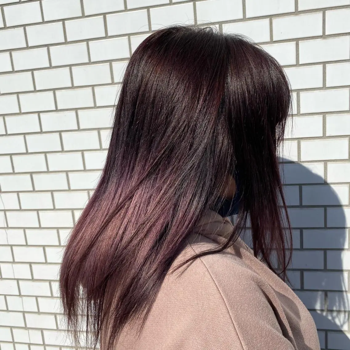 ロング カラー ブリーチ ピンクカラー バイオレットカラー 堀 広夢のヘアスタイル