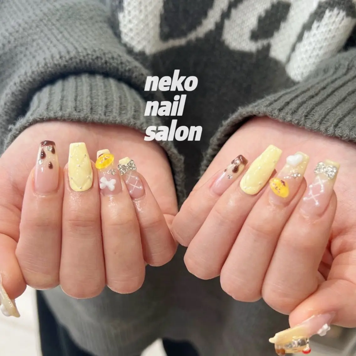 ネイル ワンホンネイル ハンドネイル neko nailのネイルデザイン